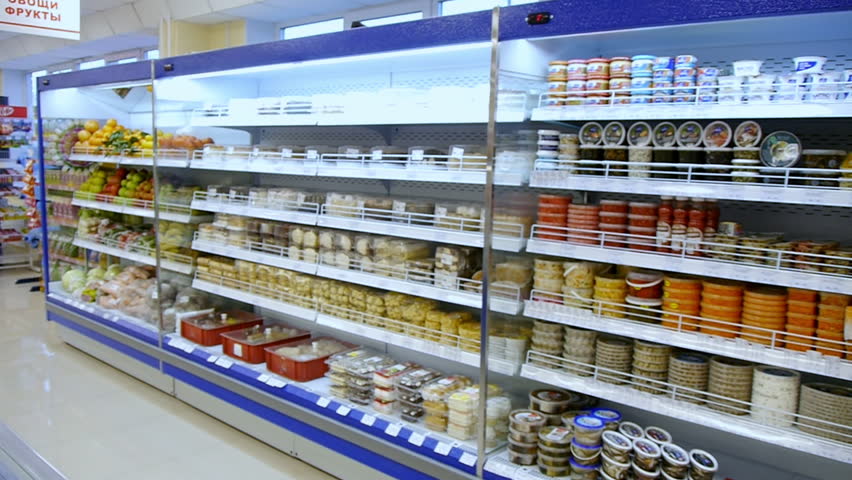 Inside a Grocery store with rows of lights image - Free stock photo - Public Domain photo - CC0