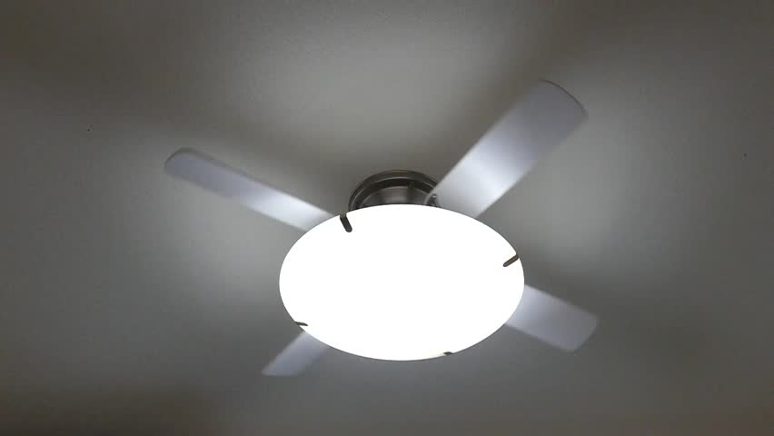Slow Motion Footage Of Ceiling Fan