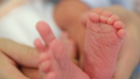 Download Newborn Baby Feet Stock Footage Video 100 Royalty Free 2247673 Shutterstock