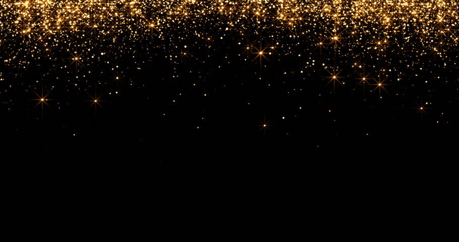 Wanderer Black And Gold Background Glitter