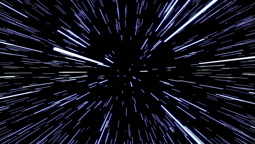 Jump To Light Speed Like A Hyperspace Effect In Star Wars. Stock ...