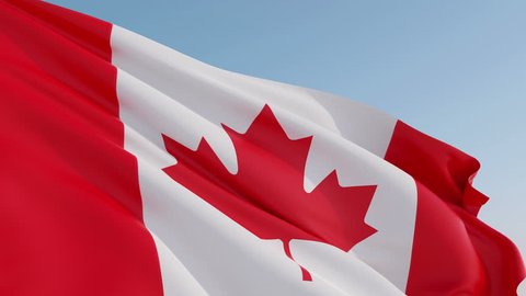 Photorealistic Animation Canadian Flag Waving On Stock Footage Video (100%  Royalty-free) 23256823 | Shutterstock