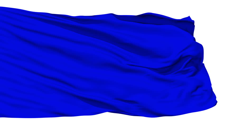 Blue flag. Синий флаг. Синий флажок. Синее полотнище. Синяя развивающаяся ткань.