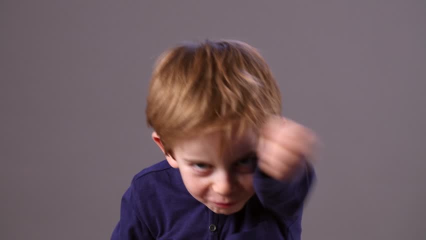 Stock video of happy beautiful 6-year old boy with | 23867563