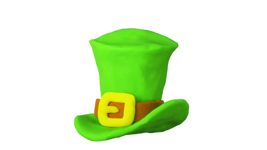 Saint Patricks Day with Hat. Stock Footage Video (100% Royalty-free