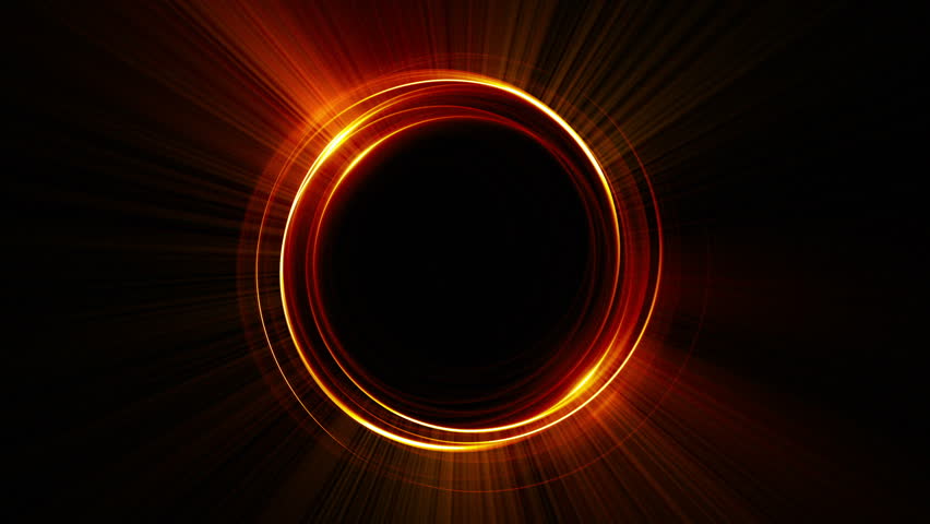 God Rays On Black Background 4k