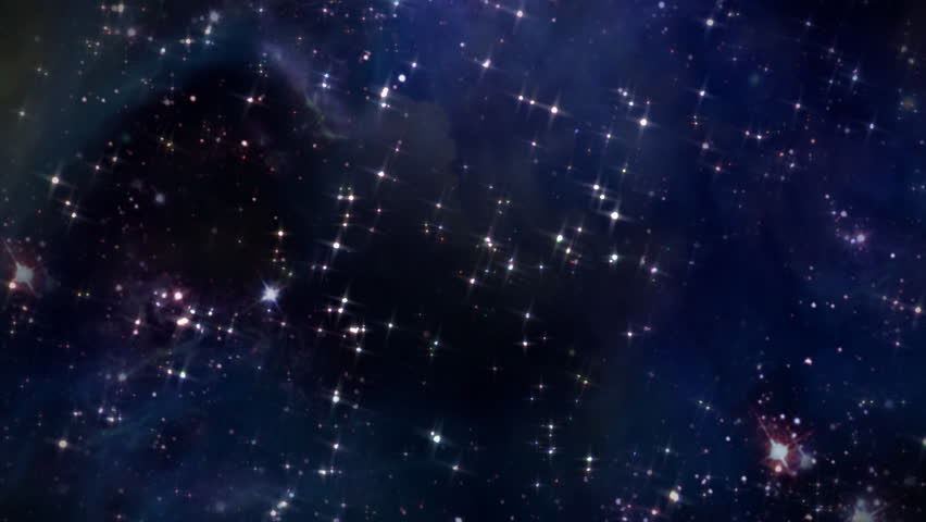 Flight Through The Stars. Looped Animation. Beautiful Endless Stars ...