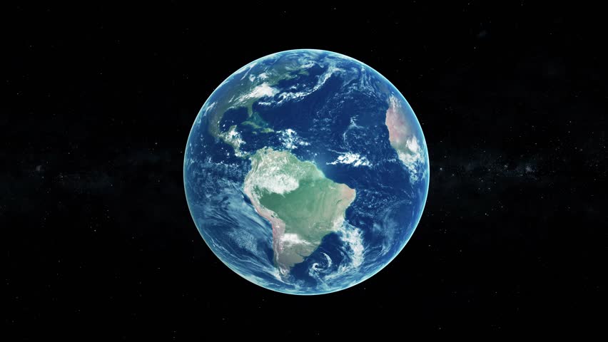 Low Poly 4k Globe Earth Spinning 3d Animated Loop With Alpha Stock