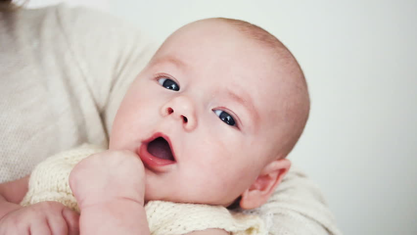 Young Father Holding Baby Stock Footage Video 824230 | Shutterstock