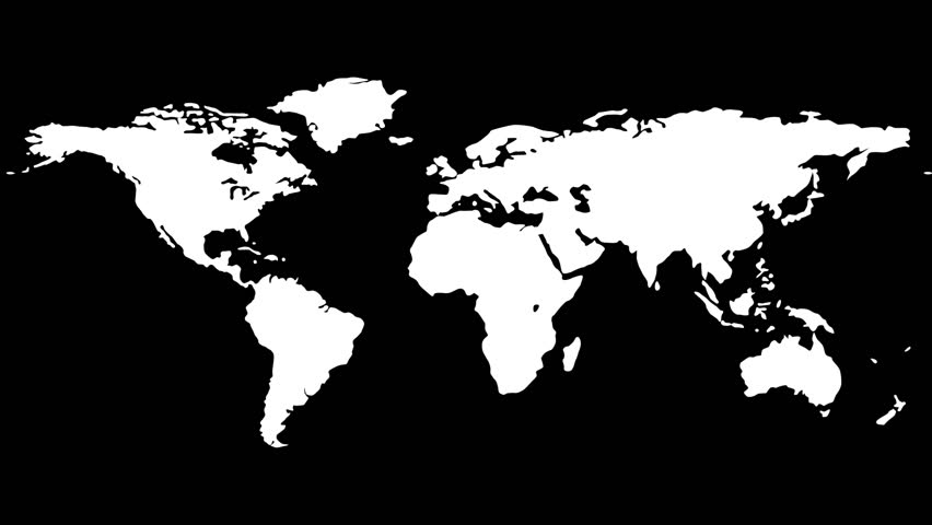 Continents Black And White Black White Mask Earth Continents Can Stock Footage Video (100%  Royalty-Free) 2571473 | Shutterstock