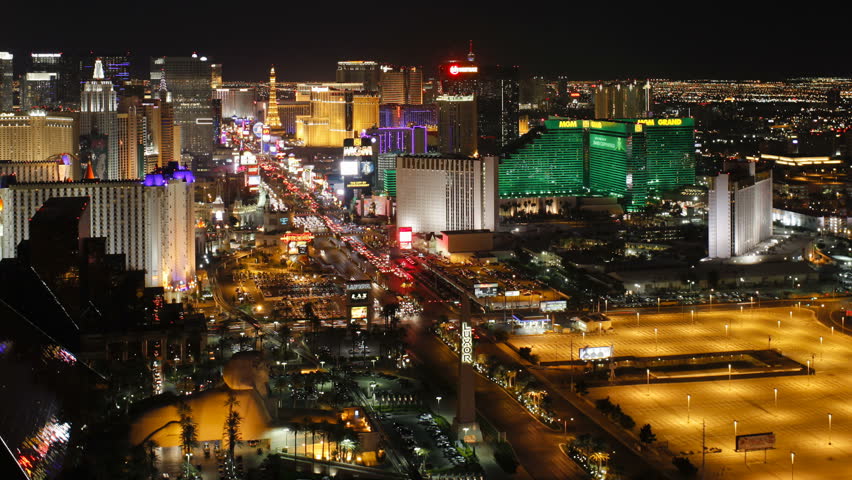 Las Vegas, The Strip, Night To Day TIME LAPSE Stock Footage Video ...