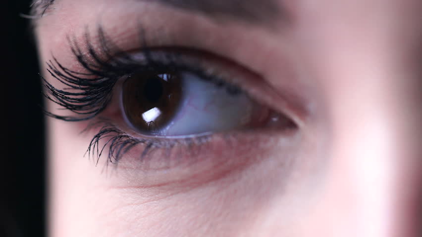 Closed Eyes With Long Eyelashes Women/'s Tee Image by Shutterstock