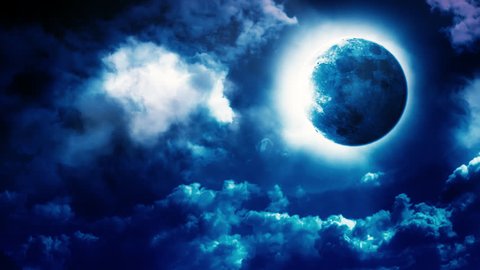 Blue Moon Midnight Clouds Stock Footage Video (100% Royalty-free) 26471843  | Shutterstock