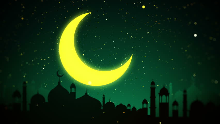 Blue Ramadan Abstract Background Stock Footage Video 