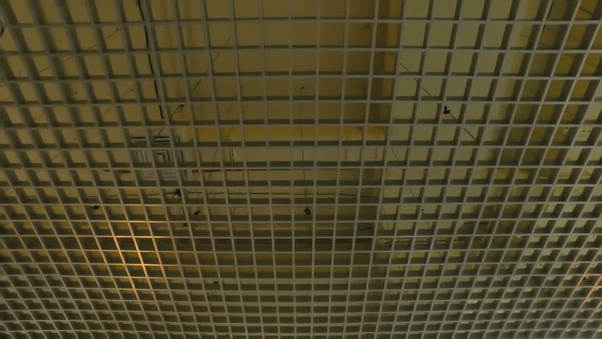 Suspended Ceiling Ceiling Grille Ventilation Stock Footage Video