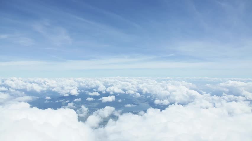 (1146) Dramatic High Altitude Clouds Aerial Heaven Flight. Themes Of ...