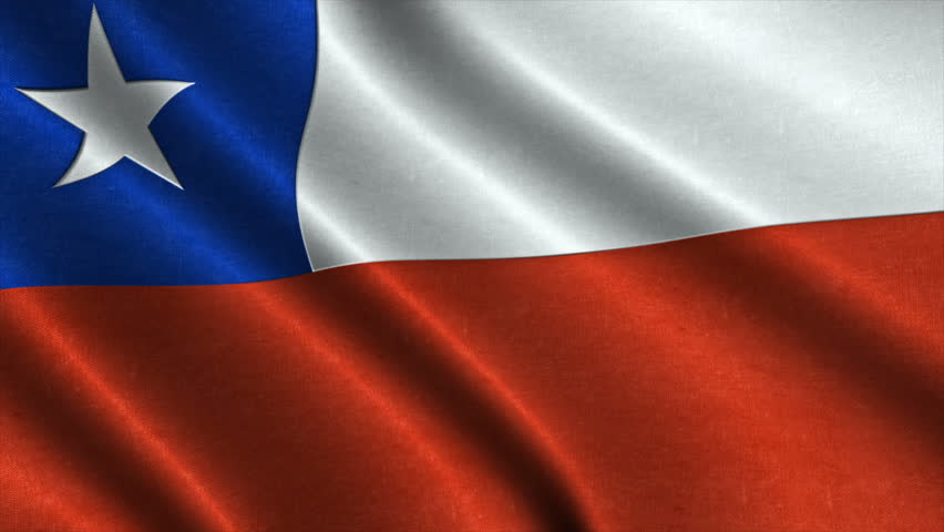 Flag Of Chile Beautiful 3d Animation Of Chile Flag With Alpha Channel ...