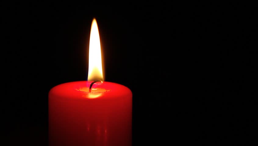 Single Red Candle In The Dark. Stock Footage Video 2770511 | Shutterstock