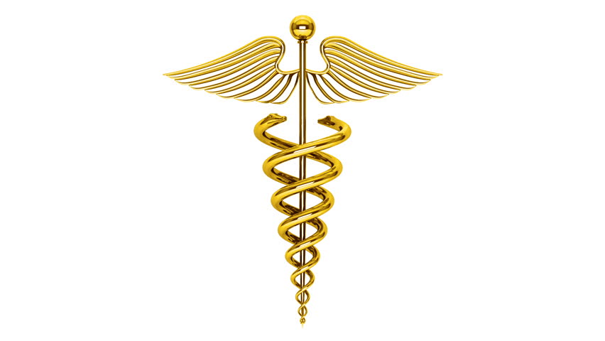 Medicine Themed Video Element with Rod of Asclepius Symbol - Free Video ...