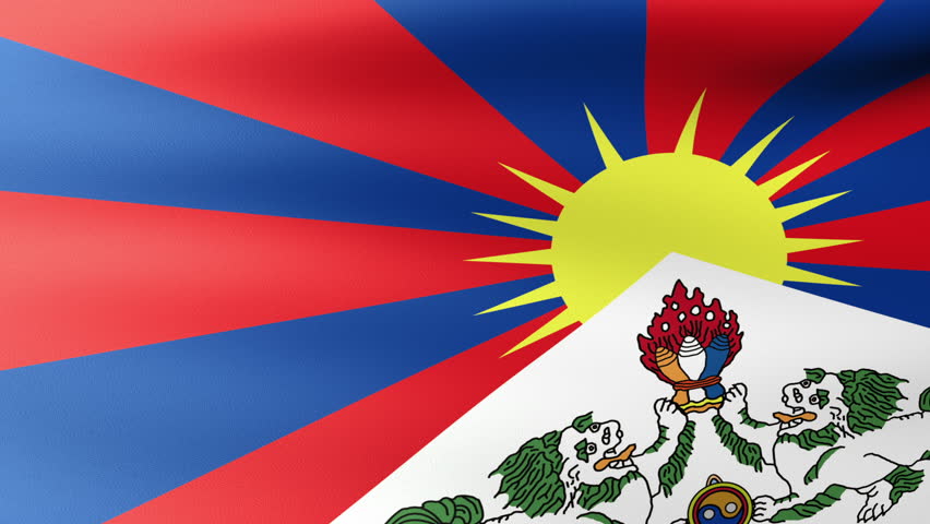 stockvideo von tibet flag waving 2855053 shutterstock