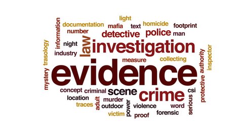 Evidence Animated Word Cloud Text Design Stock Footage Video (100% Royalty- free) 28630813 | Shutterstock