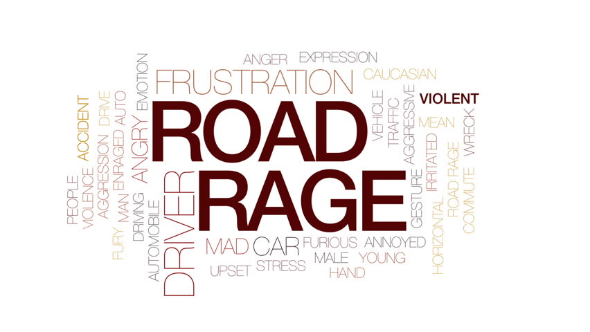 Road Rage Animated Word Cloud, Text Design Animation. Stock Footage ...