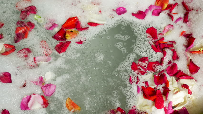 Round Bubble Bath are Rose Stock Footage Video (100% Royalty-free