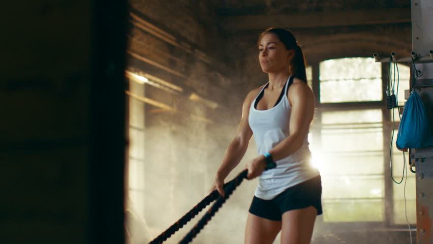 Athletic Female In A Gym Stock Footage Video 100 Royalty Free 29872933 Shutterstock