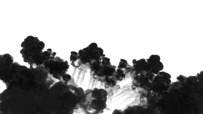 Hd00 30a Lot Of Flows Black Clouds Or Smoke Ink Inject Is Isolated On