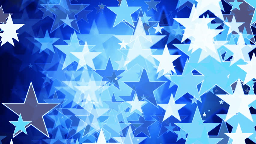 4k Clean Blue Star Bokeh Animation Background Seamless Loop. Stock ...