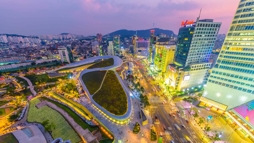 Seoul, South Korea. September 2017 Stock Footage Video (100% Royalty