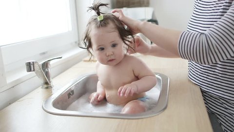 Toddler Girl Bath Time Porn - Bathing Stock Video Footage - 4K and HD Video Clips | Shutterstock