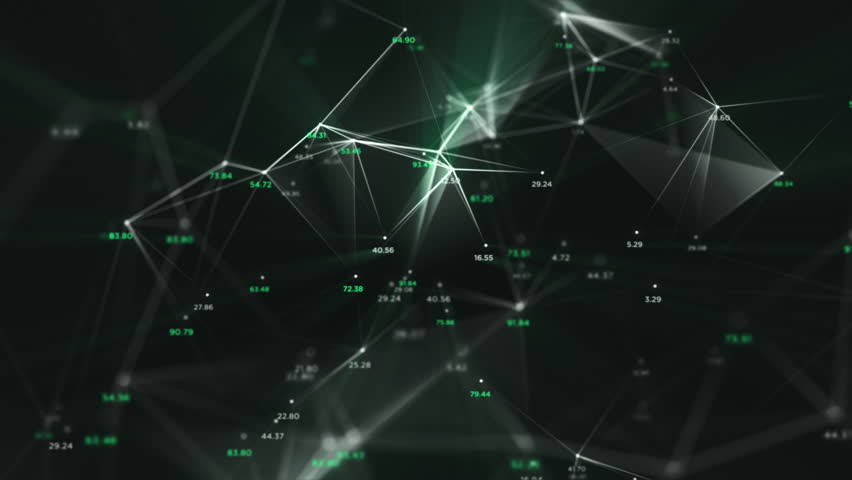 Stock video of digital data points network loop 1f: | 31236013 ...