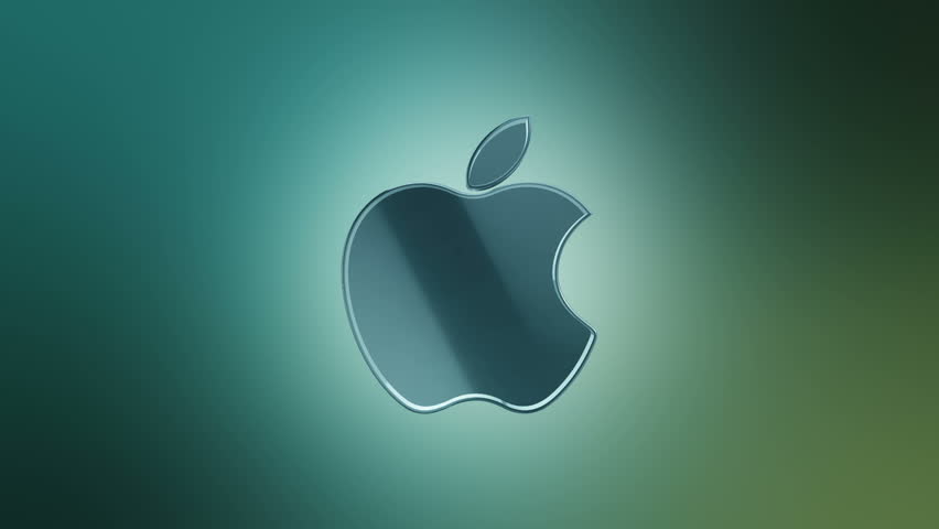 Apple Logo With Neon Lights. Editorial Animation. Stock Footage Video ...