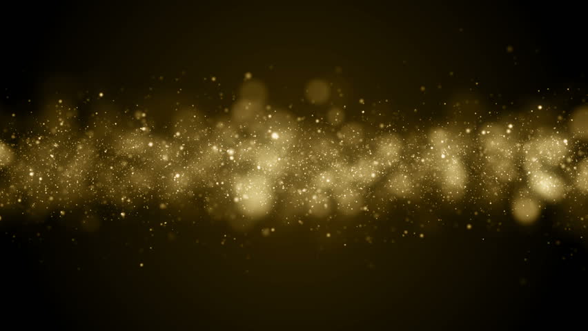 Particles Gold Glitter Awards Dust Stock Footage Video (100% Royalty