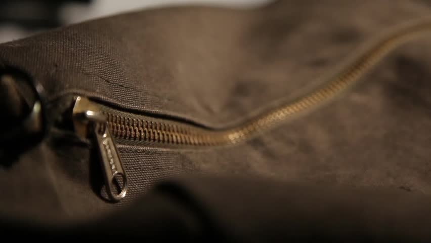 Header of duffel bag