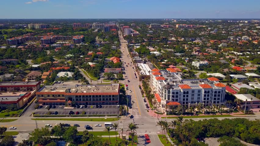 Stock video of aerial east palmetto park road boca | 32502073 ...