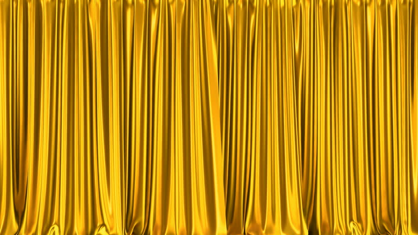 Hd00 32stage Or Window Metallic Gold Curtains Realistic 3d