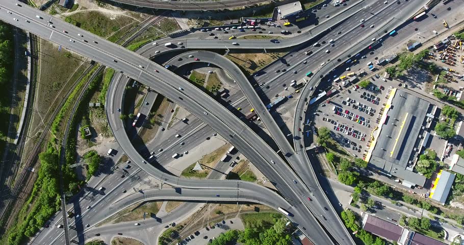 The Most Complicated Intersection/interchange In The World / Aerial ...