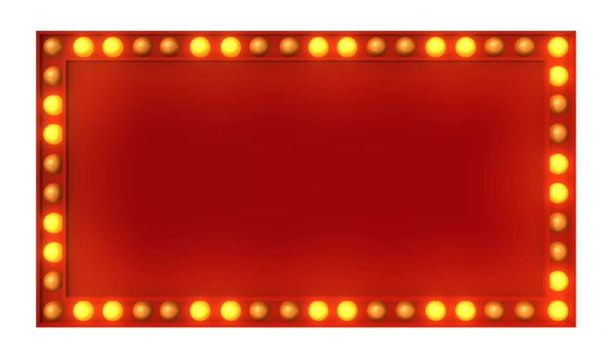 red marquee lights