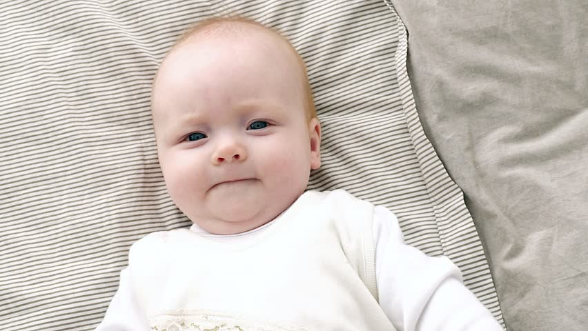 Happy Baby Rolling On The Stockvideos Filmmaterial 100