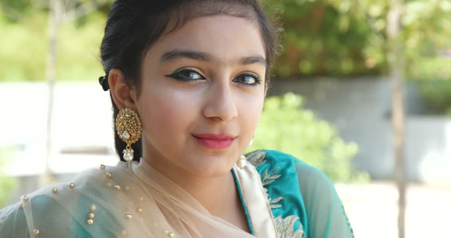 Pakistani Girl Smile To Camera Stock Footage Video 100 Royalty-Free 33649543 -4824