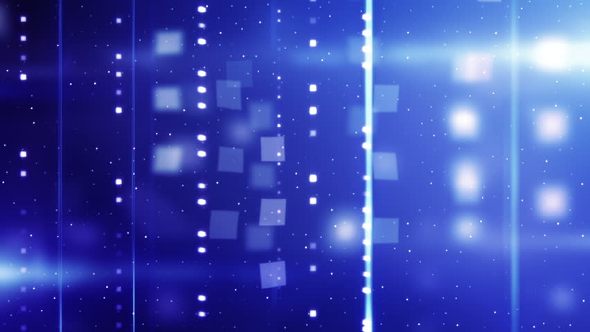 Computer Generated Abstract Loopable Motion Technology Blue Background