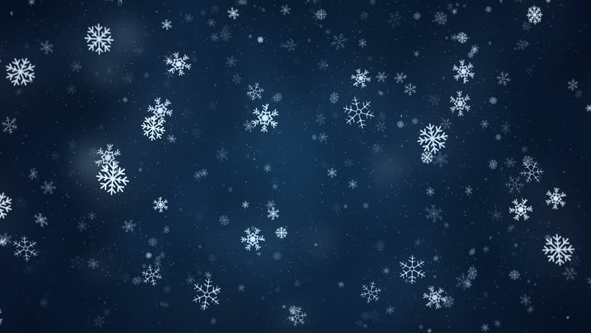 Beautiful Snowflakes - Winter Background. Seamless Loop Stock Footage ...