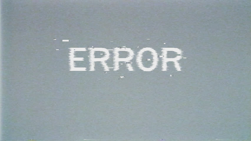 Program Error Message On Old Computer Screen. 4K Animation Background ...