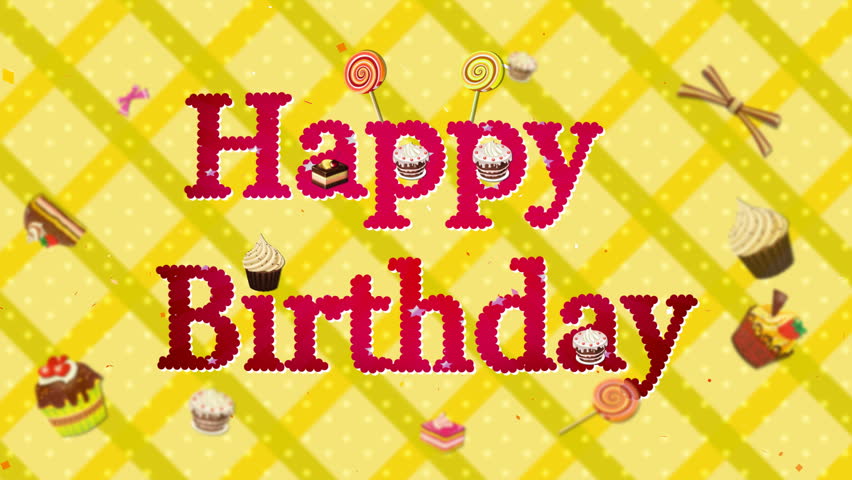 Happy Birthday, 3d Animation Stock Footage Video 3845606 | Shutterstock