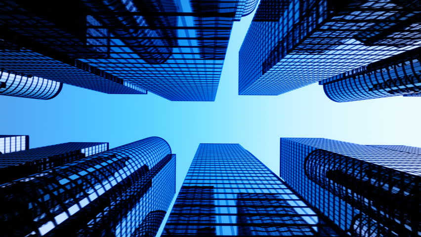 Stock video of skyscrapers animation from street point of | 3635483 : A incredible photo showing a gorgeous view. Its tones are just striking and mix perfectly. Its layout is great, and its details are also very defined.