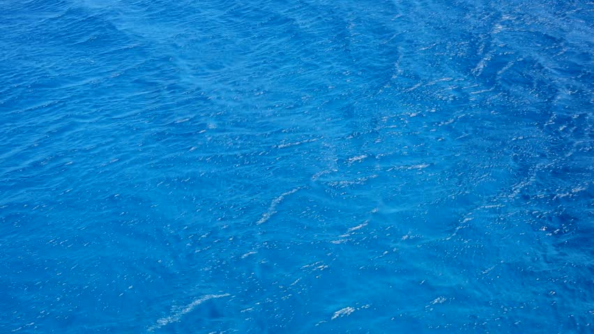 Top View Of Blue Sea Ocean With Small Wave And Sea Clear.Blue Water ...