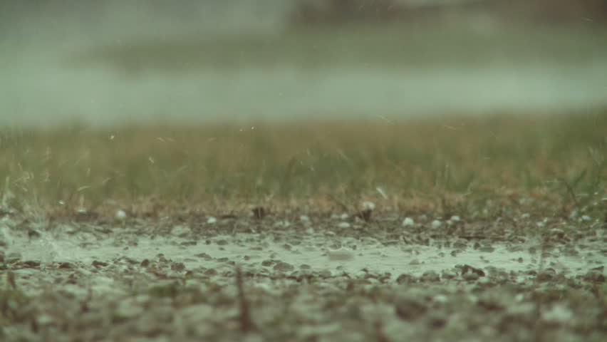 Close Up Of Raindrops Hitting Floor Stock Footage Video 5147765 ...
