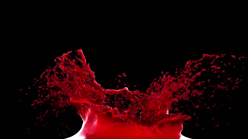 Looped Impressive High Detailed Crown Splash Stock Footage Video Looped Impressive High Detailed Crown Splash Of Red Paint Frozen In Time Fly Around Hd 1080p Definition Seamless Loop